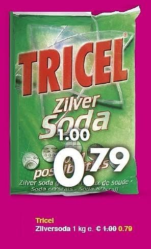 Aanbiedingen Tricel zilversoda - Tricel - Geldig van 26/01/2015 tot 07/02/2015 bij Wibra