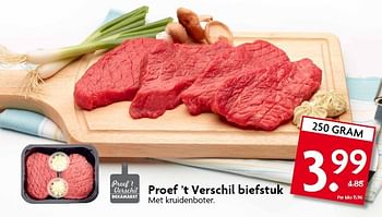 Aanbiedingen Proef ’t verschil biefstuk met kruidenboter - Huismerk - Deka Markt - Geldig van 01/02/2015 tot 07/02/2015 bij Deka Markt