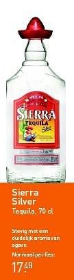 Aanbiedingen Sierra silver tequila - Sierra - Geldig van 26/01/2015 tot 08/02/2015 bij Gall & Gall