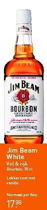 Aanbiedingen Jim beam white vol + rijk bourbon - Jim Beam - Geldig van 26/01/2015 tot 08/02/2015 bij Gall & Gall