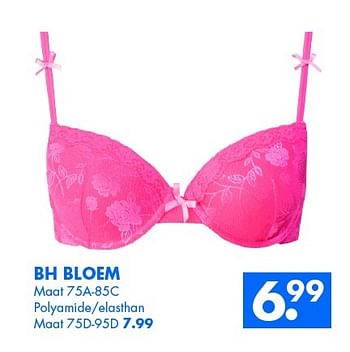 Aanbiedingen Bh bloem polyamide-elasthan - Huismerk - Zeeman  - Geldig van 31/01/2015 tot 07/02/2015 bij Zeeman