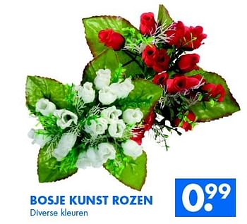 Aanbiedingen Bosje kunst rozen - Huismerk - Zeeman  - Geldig van 31/01/2015 tot 07/02/2015 bij Zeeman