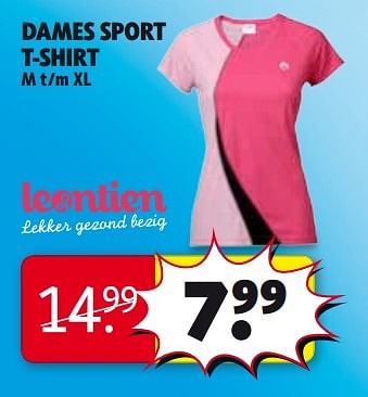Aanbiedingen Dames sport t-shirt - Huismerk - Kruidvat - Geldig van 27/01/2015 tot 08/02/2015 bij Kruidvat