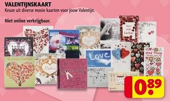 Aanbiedingen Valentijnskaart keuze uit diverse mooie kaarten voor jouw valentijn - Huismerk - Kruidvat - Geldig van 27/01/2015 tot 08/02/2015 bij Kruidvat