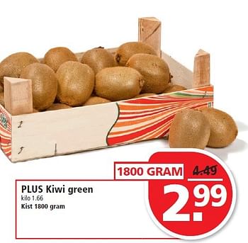Aanbiedingen Plus kiwi green - Huismerk - Plus - Geldig van 01/02/2015 tot 07/02/2015 bij Plus