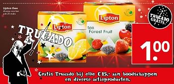 Aanbiedingen Lipton thee - Lipton - Geldig van 01/02/2015 tot 07/02/2015 bij Deen Supermarkten