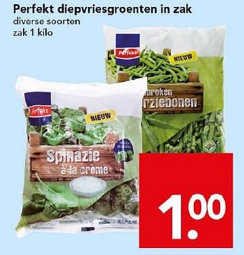 Aanbiedingen Perfekt diepvriesgroenten in zak - Perfekt - Geldig van 01/02/2015 tot 07/02/2015 bij Deen Supermarkten