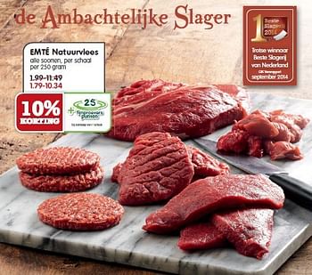 Aanbiedingen Emté natuurvlees - Huismerk - Em-té - Geldig van 01/02/2015 tot 07/02/2015 bij Em-té