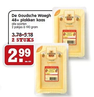 Aanbiedingen De goudsche waegh 48+ plakken kaas - De Goudsche Waegh - Geldig van 01/02/2015 tot 07/02/2015 bij Em-té