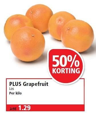 Aanbiedingen Plus grapefruit - Huismerk - Plus - Geldig van 01/02/2015 tot 07/02/2015 bij Plus