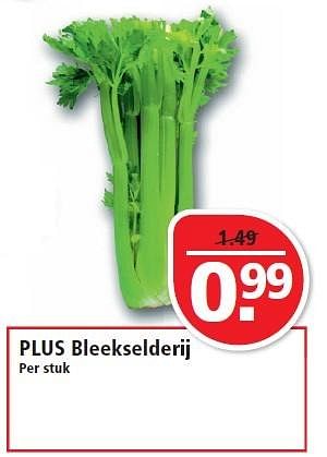 Aanbiedingen Plus bleekselderij - Huismerk - Plus - Geldig van 01/02/2015 tot 07/02/2015 bij Plus