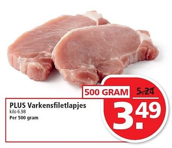 Aanbiedingen Plus varkensfiletlapjes - Huismerk - Plus - Geldig van 01/02/2015 tot 07/02/2015 bij Plus