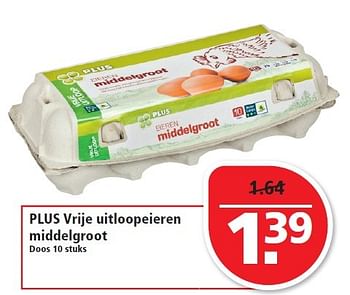 Aanbiedingen Plus vrije uitloopeieren middelgroot - Huismerk - Plus - Geldig van 01/02/2015 tot 07/02/2015 bij Plus