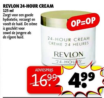 Aanbiedingen Revlon 24-hour cream zorgt voor een goede hydratatie - Revlon - Geldig van 03/02/2015 tot 08/02/2015 bij Kruidvat