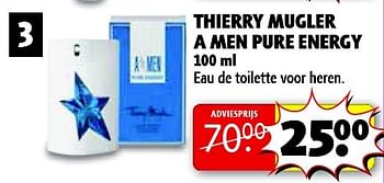 Aanbiedingen Thierry mugler a men pure energy - Thierry Mugler - Geldig van 03/02/2015 tot 08/02/2015 bij Kruidvat