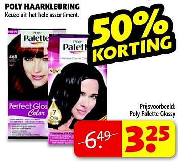 Aanbiedingen Poly haarkleuring - Poly palette - Geldig van 03/02/2015 tot 08/02/2015 bij Kruidvat