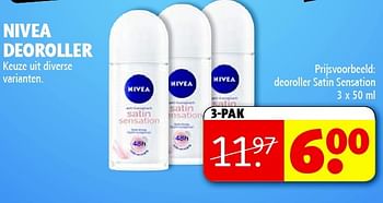 Aanbiedingen Nivea deoroller - Nivea - Geldig van 03/02/2015 tot 08/02/2015 bij Kruidvat