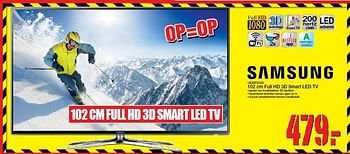 Aanbiedingen Samsung full hd 3d smart led tv - Samsung - Geldig van 01/02/2015 tot 08/02/2015 bij Scheer & Foppen