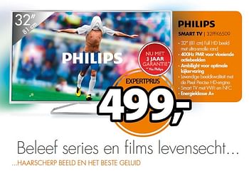 Aanbiedingen Philips smart tv full hd beeld met ultra-smalle rand - Philips - Geldig van 02/02/2015 tot 08/02/2015 bij Expert