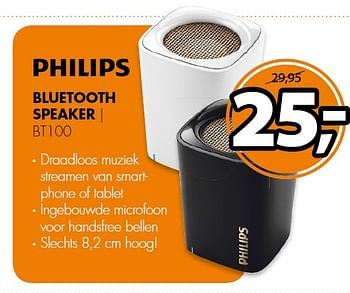 Aanbiedingen Philips bluetooth speaker draadloos muziek - Philips - Geldig van 02/02/2015 tot 08/02/2015 bij Expert