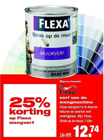 Aanbiedingen Verf van de mengmachine flexa mengverf is in diverse - Flexa - Geldig van 02/02/2015 tot 08/02/2015 bij Praxis