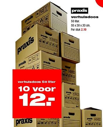 Aanbiedingen Verhuisdoos - Huismerk - Praxis - Geldig van 02/02/2015 tot 08/02/2015 bij Praxis