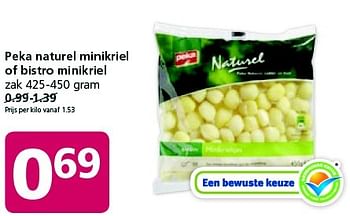 Aanbiedingen Peka naturel minikriel of bistro minikriel - Peka - Geldig van 02/02/2015 tot 08/02/2015 bij Jan Linders