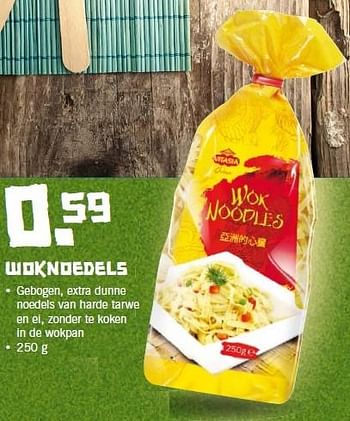Aanbiedingen Woknoedels gebogen, extra dunne noedels van harde tarwe - Vitasia - Geldig van 02/02/2015 tot 08/02/2015 bij Lidl