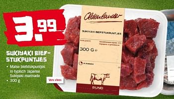 Aanbiedingen Sukiyaki biefstukpuntjes - Oldenlander - Geldig van 02/02/2015 tot 08/02/2015 bij Lidl