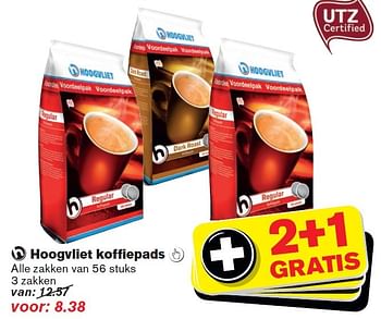Aanbiedingen Hoogvliet koffiepads - Huismerk - Hoogvliet - Geldig van 04/02/2015 tot 10/02/2015 bij Hoogvliet