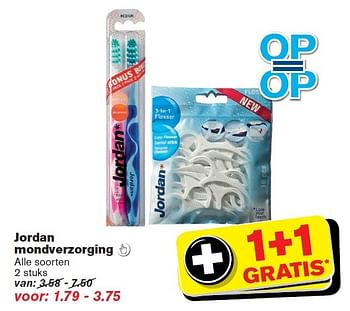 Aanbiedingen Jordan mondverzorging - Jordan - Geldig van 04/02/2015 tot 10/02/2015 bij Hoogvliet