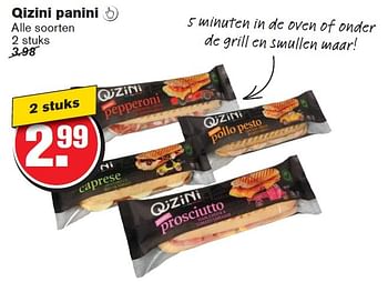 Aanbiedingen Qizini panini  - Qizini - Geldig van 04/02/2015 tot 10/02/2015 bij Hoogvliet