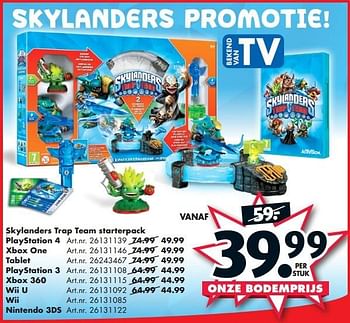 Aanbiedingen Skylanders trap team starterpack - Activision - Geldig van 31/01/2015 tot 15/02/2015 bij Bart Smit