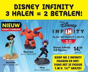 Aanbiedingen Disney infinity 2.0 figuren - Disney - Geldig van 31/01/2015 tot 15/02/2015 bij Bart Smit