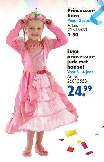Aanbiedingen Luxe prinsessenjurk met hoepel - Huismerk - Bart Smit - Geldig van 31/01/2015 tot 15/02/2015 bij Bart Smit