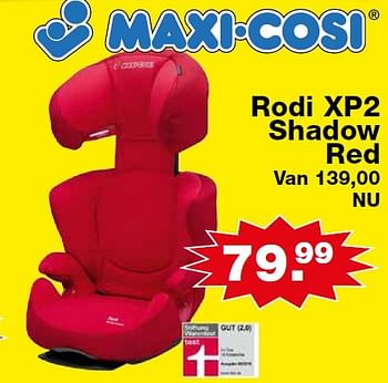 Aanbiedingen Rodi xp2 shadow red - Maxi-cosi - Geldig van 01/02/2015 tot 15/02/2015 bij Baby & Tiener Megastore