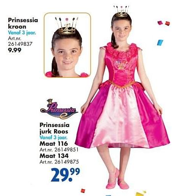 Aanbiedingen Prinsessia jurk roos - Prinsessia - Geldig van 31/01/2015 tot 15/02/2015 bij Bart Smit