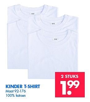 Aanbiedingen Kinder t-shirt - Huismerk - Zeeman  - Geldig van 07/02/2015 tot 14/02/2015 bij Zeeman
