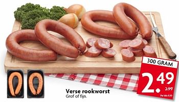 Aanbiedingen Verse rookworst grof of fijn - Huismerk - Deka Markt - Geldig van 08/02/2015 tot 14/02/2015 bij Deka Markt