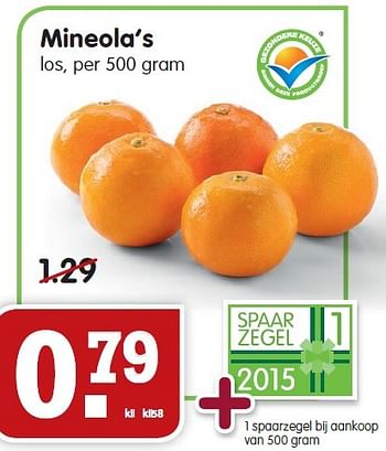 Aanbiedingen Mineola`s - Huismerk - Em-té - Geldig van 08/02/2015 tot 14/02/2015 bij Em-té