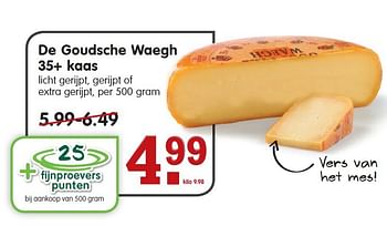 Aanbiedingen De goudsche waegh 35+ kaas licht gerijpt, gerijpt of extra gerijpt - De Goudsche Waegh - Geldig van 08/02/2015 tot 14/02/2015 bij Em-té