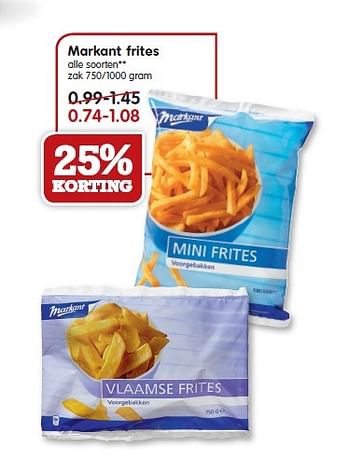 Aanbiedingen Markant frites - Markant - Geldig van 08/02/2015 tot 14/02/2015 bij Em-té