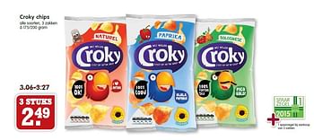 Aanbiedingen Croky chips - Croky - Geldig van 08/02/2015 tot 14/02/2015 bij Em-té
