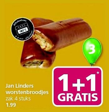 Aanbiedingen Jan linders worstenbroodjes - Huismerk - Jan Linders - Geldig van 09/02/2015 tot 15/02/2015 bij Jan Linders