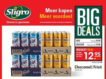 Aanbiedingen Chocomel, fristi - Fristi - Geldig van 02/02/2015 tot 14/02/2015 bij Sligro