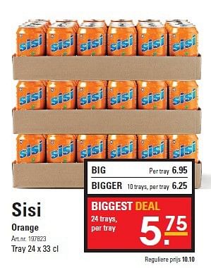 Aanbiedingen Sisi orange - Sisi - Geldig van 02/02/2015 tot 14/02/2015 bij Sligro