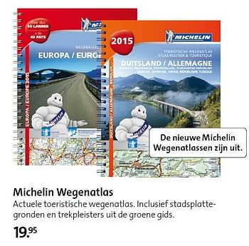 Aanbiedingen Michelin wegenatlas actuele toeristische wegenatlas - Huismerk - ANWB - Geldig van 02/02/2015 tot 15/02/2015 bij ANWB