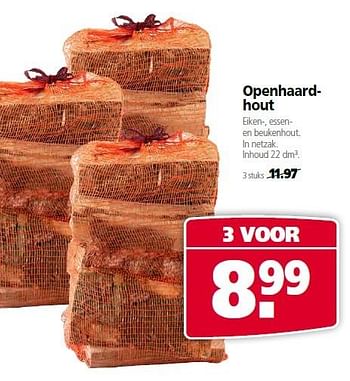 Aanbiedingen Openhaardhout eiken-, essen- en beukenhout - Huismerk - Welkoop - Geldig van 01/02/2015 tot 15/02/2015 bij Welkoop