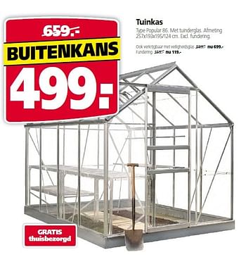 Aanbiedingen Tuinkas - Huismerk - Welkoop - Geldig van 01/02/2015 tot 15/02/2015 bij Welkoop
