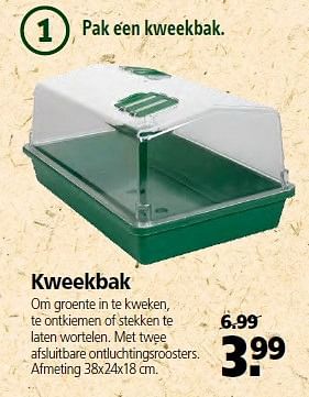 Aanbiedingen Kweekbak om groente in te kweken - Huismerk - Welkoop - Geldig van 01/02/2015 tot 15/02/2015 bij Welkoop